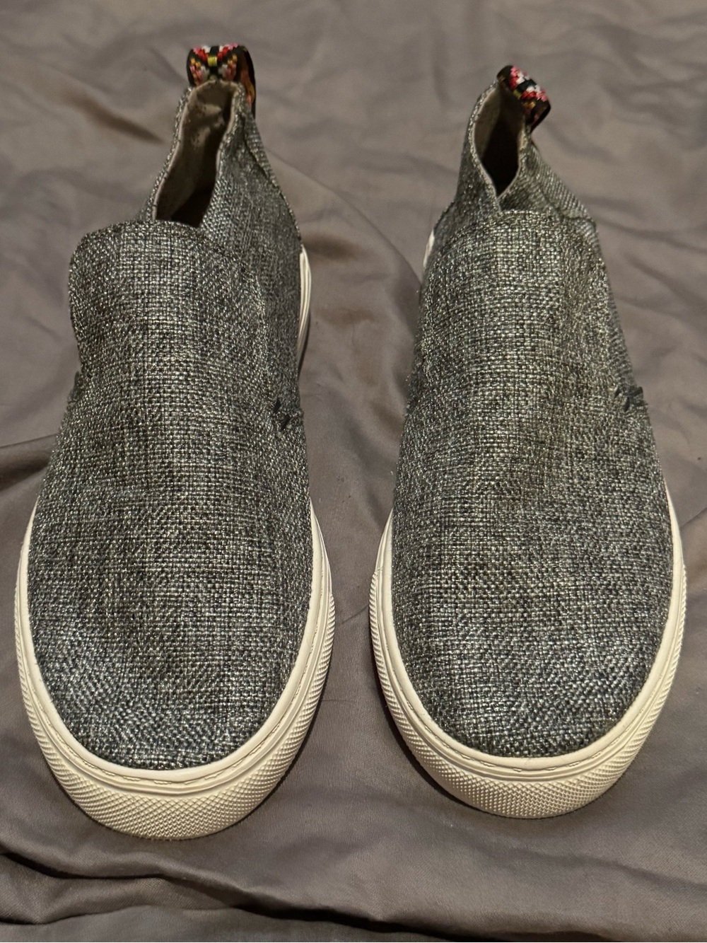 Hey Dude Women’s Peyton Slip-On in Linen Gray/Black
